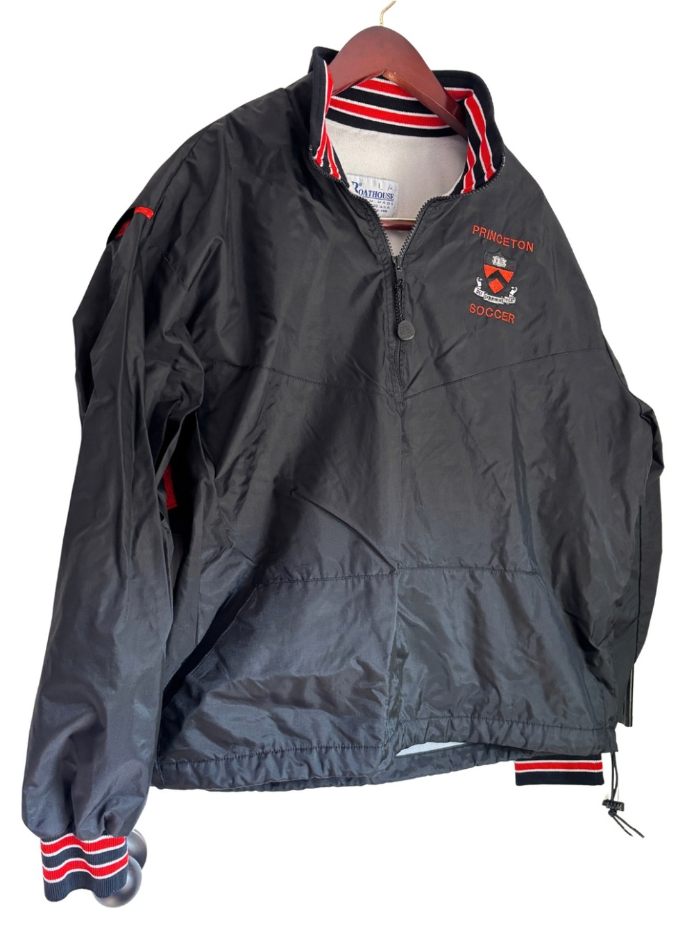 Princeton Soccer Pullover Jacket - Boathouse Custom Made - L - Made in USA
